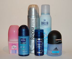 verschiedene Deodorants